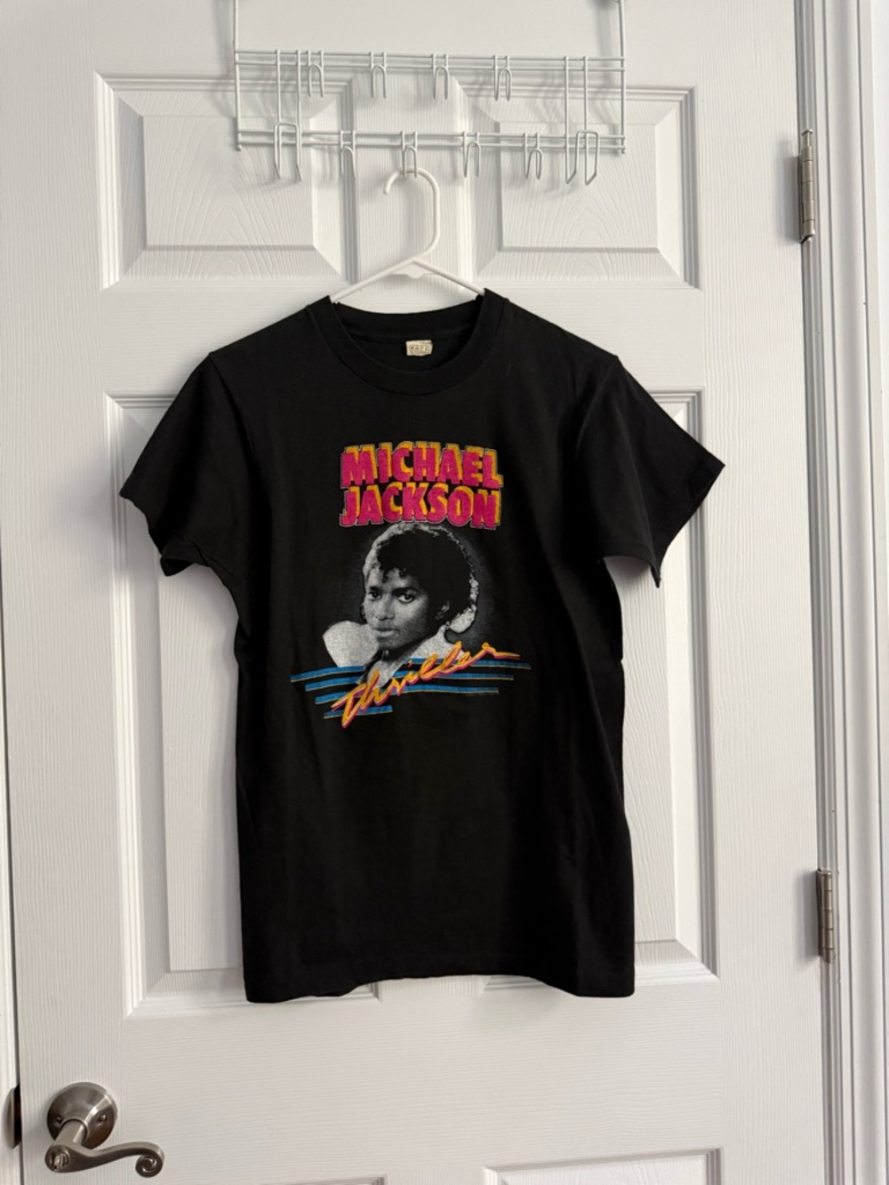 Vintage Michael Jackson Thriller Album Era Shirt Black 80s 1984